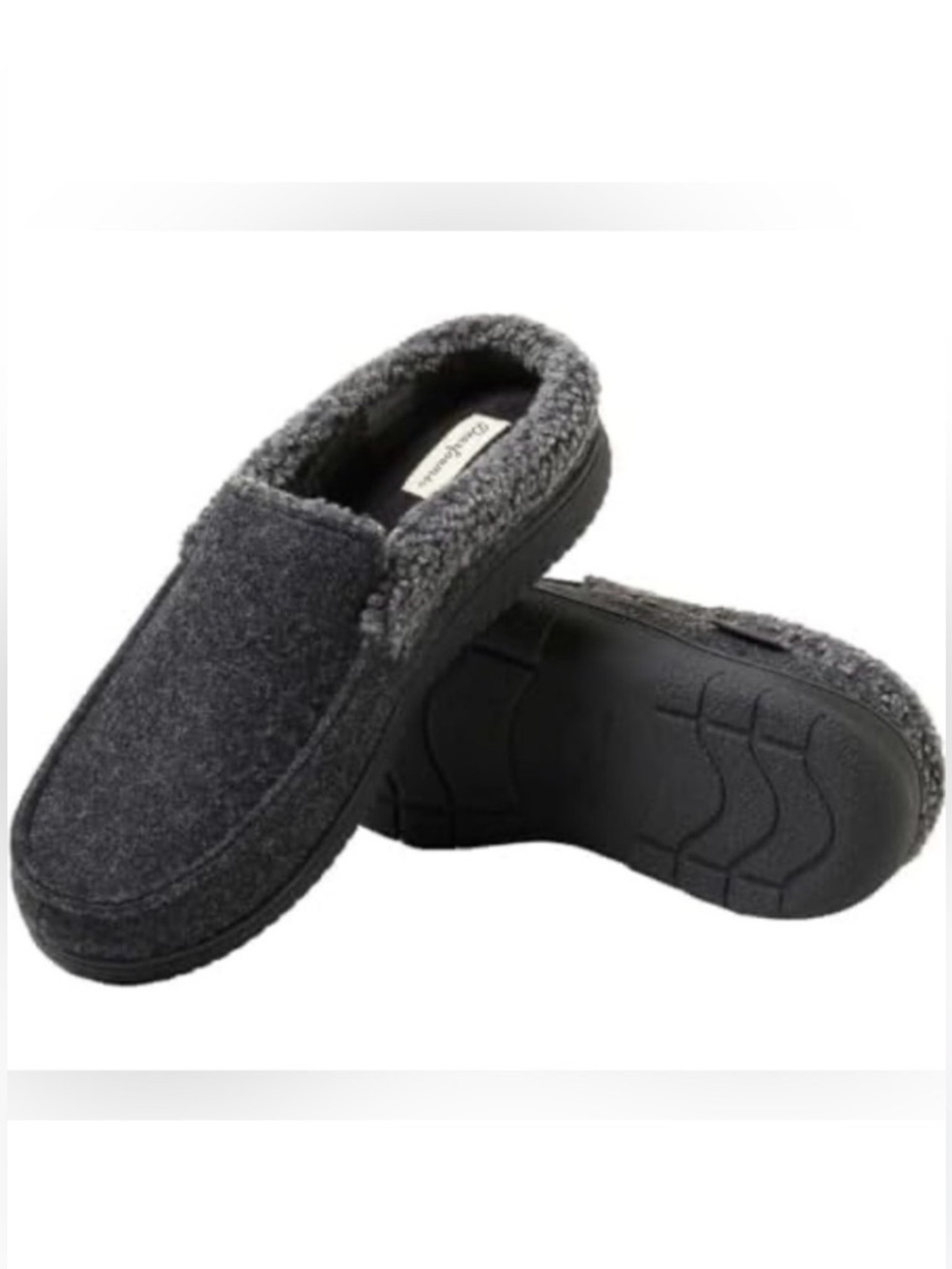 DEARFOAMS MEN’ S BLACK SLIPPER